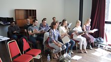 Capital Voices rehearse in Hackney Empire's Harold Pinter room