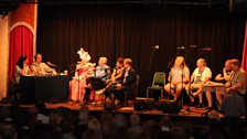 Presenters and Guests on stage at the Westovian theatre, South Shileds