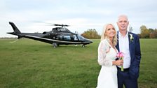 Wedding helicopter