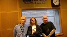 Henry Parker with David and Lee Durberville at ˿ Leeds