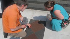 The geological walk of London moves to the steps of St Paul’s Cathederal