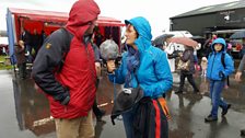 Helen and Mark getting a bit soggy