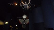 On display with the rocket is the real satellite which was the launch spare for Prospero