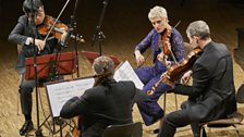 Diotima Quartet performing Enno Poppe's 'Buch for string quartet'