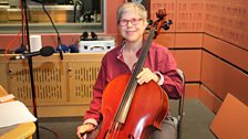 Clare Garabedian delighted us with some live Cello playing