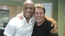 Shaun Escoferry poses with Michael Ball