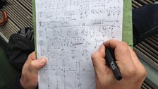 Brian's sketch - the busy skyline as musical images