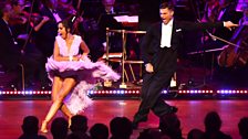 Janette Manrara, Aljaz Skorjanec dance at the Strictly Prom with conductor Gavin Sutherland and the tv Concert Orchestra