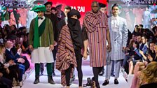 Nawed Elias' designs at Dubai Fashion Week, London