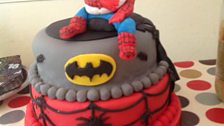 Geoff in Fordingbridge emailed in this photo of a superhero inspired cake