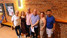 Scott Davies, Abbie Osmon, Richard Balcombe, Ken Bruce, Sophie-Louise Dann & Graham Bickley