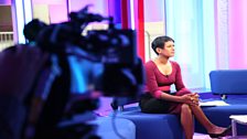 Naga Munchetty rehearses...