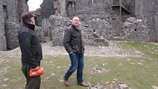 Jamie tours Carreg Cennen Castle