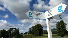 Sign post to the Jesus Arms Pub