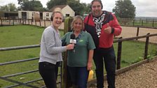 Sacha and Martin at Chew Valley Farm.