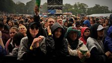 Bingley Music Live: Crowd in the rain