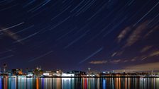 Liverpool Waterfront Star Trail