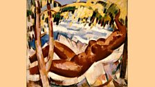 Reclining Gold Nude by JD Fergusson