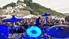 Looking out from the main stage