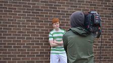 Jack proudly wore a Celtic strip from the same era in which Jimmy played with the club.