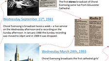 4) Choral Evensong history