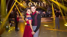 Chloe and Aljaz are ready for the group dance