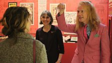 Curators Christopher Green and Helen Peden with Georgia Mann