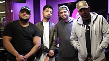 Mumzy Stranger in the studio with Kan D Man & DJ Limelight