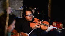 Viola player Clifton Harrison performs Hannah Kendall’s The Knife of Dawn