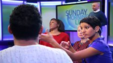 Naga Munchetty and guests...