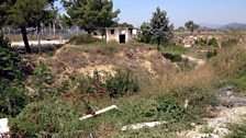 This waste ground is the site of the former Idomeni refugee camp on the Greek side of the border with Macedonia