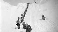 The Golden Stairs on the Chilkoot pass