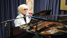 Petula Clark at the Elton John grand piano