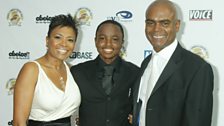 Beverley De Gale and Orin Lewis, with son Daniel