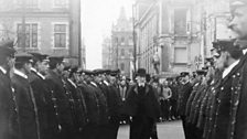 Sir Robert Hart, Shanghai, 1 May 1908. Guard of honour for Sir Robert on his quitting China.