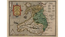 Cambriae Typus – map Humphrey Llwyd, 1574