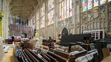 Inside King's College Cambridge Chapel