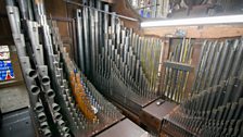 Pipes of organ at King's College Cambridge