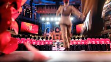 Rehearsals for the Muster at the Royal Albert Hall