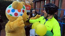 Pudsey yn croesawu Aled nôl i Fangor