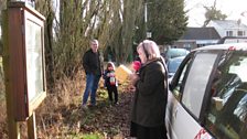 Clue three holders Julian and Emelia watch on