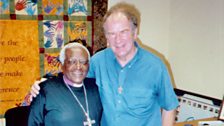 The Most Reverend Desmond Tutu with producer Stephen Shipley