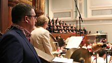 John Toal side stage at the Ulster Hall