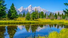 The Teton mountains in the south of the Greater Yellowstone Ecosystem.