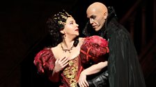 Christine Rice as Giulietta and Thomas Hampson as the Four Villains (Dappertutto)