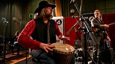 Producer Ethan Johns on Djembe and guitar