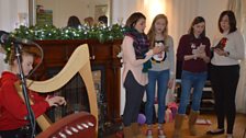 Members of the Second Presbyterian Church choir, Saintfield, perform on the John Toal Show