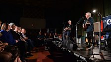 Guitarist Shane Fontayne with Graham Nash and the audience