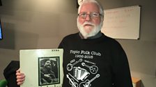 Tony Charnock with his Topic folk club related Dusty Piece of Vinyl