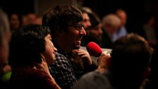 Graham Coxon from Blur, one of many fans of Shirley Collins in the audience